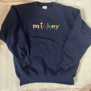 vintage 90s mickey mouse embroidered‎ Mickey Hawaii crewneck tagged L
